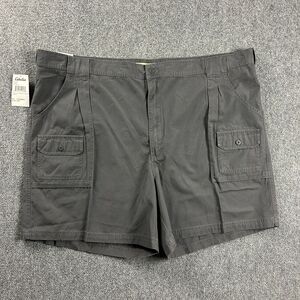 Cabela's‎ Shorts Mens 52 Gray Cargo 7 Pocket Hiker 7" Inseam Cotton Canvas New